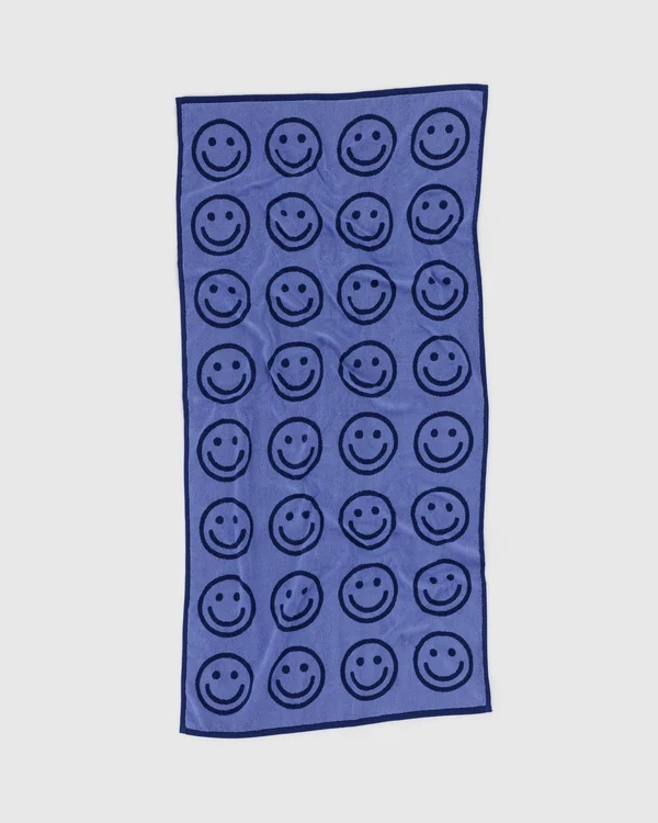 Bath Towel - Happy Blue - Material: organic-cotton