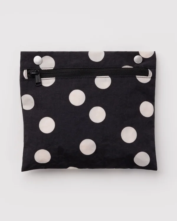 Everyday Cloud Bag - Black And Cream Polka Dot - Size: OS