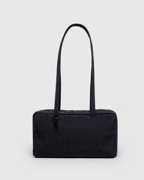 Nylon Bowler Bag - Black - Size: OS