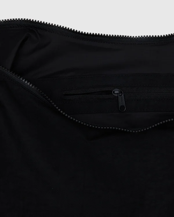 Large Nylon Crescent Bag - Black - Material: heavyweight-nylon