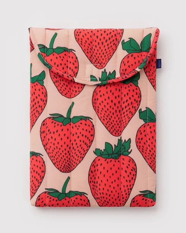 Puffy Laptop Sleeve 16" - Strawberry - Size: OS