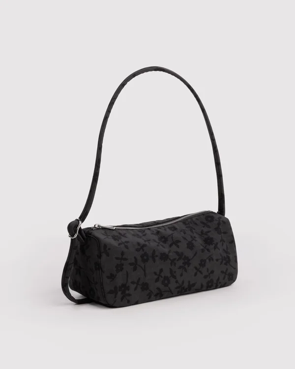 Nylon Loaf Bag - Charcoal Ditsy Floral - Material: heavyweight-nylon