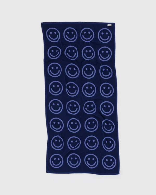 Bath Towel - Happy Blue - Material: organic-cotton